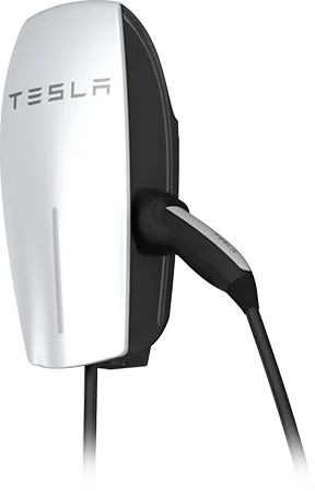 Tesla Wall Connector, a compact wall-mounted home charger